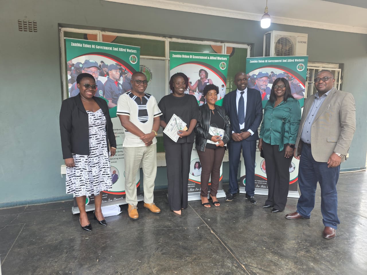 UG awards two best practicing nurses in Mental Health and Theater Nursing - presented at the 2025 Nurses'  dinner gala in Lusaka